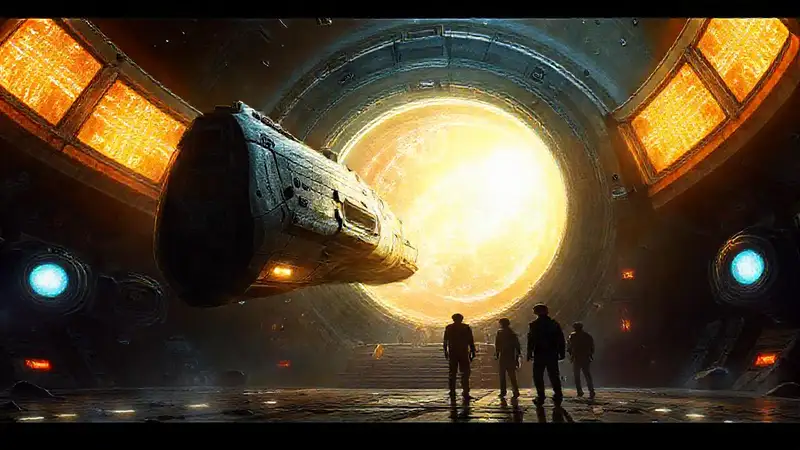 SG-1 explored a frozen alien ship